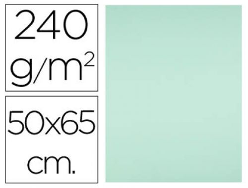 Cartolina liderpapel 50x65 cm 240 gr verde , Liderpapel , 43473 , 8423473834323